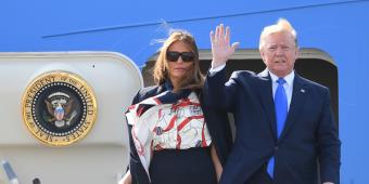 Donald Trump brands Sadiq Khan a 'stone cold loser' as he lands in UK for state visit