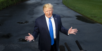 Donald Trump warned NHS 'not for sale' in Brexit trade deal as he jets in to UK for state visit