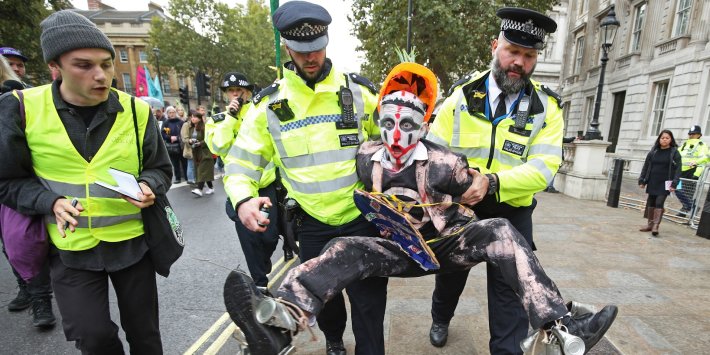 Boris Johnson Urges Police To Use Full Force Of Law As Extinction Rebellion Targets Westminster