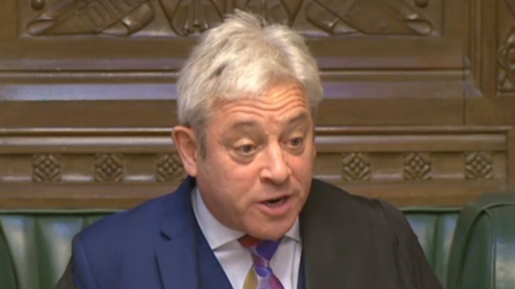 WATCH: Commons Speaker John Bercow defends Tory MPs branded 'traitors' by Brexit press