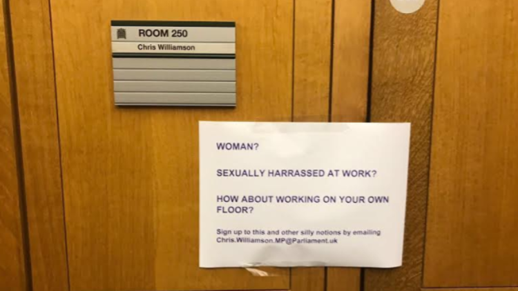 Labour backlash against Chris Williamson arrives at his front door