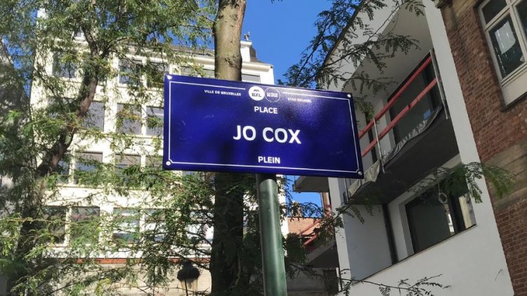 Jeremy Corbyn leads tributes to Jo Cox as Brussels square named in honour of late MP