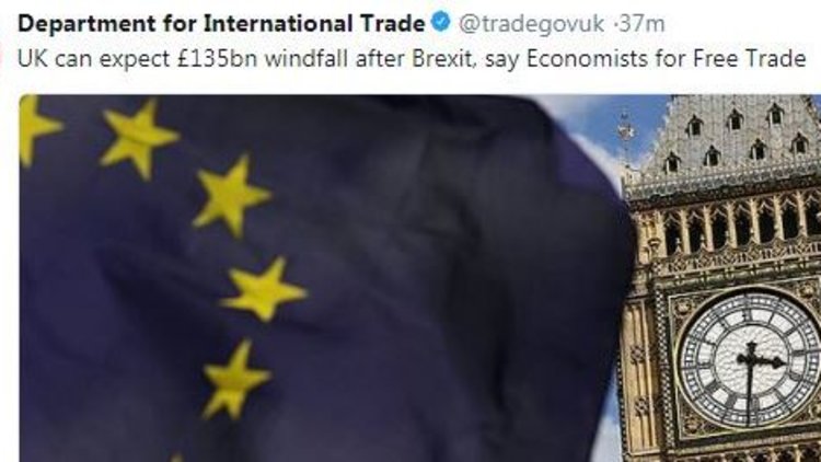 Liam Fox under fire after tweet appears to criticise Treasury Brexit forecasts