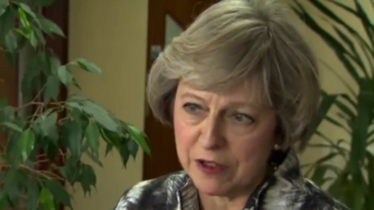 WATCH: Theresa May said leaving the European Union WOULD mean a hard border for Northern Ireland