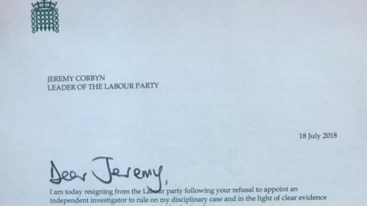 READ IN FULL: John Woodcock's resignation letter to Jeremy Corbyn