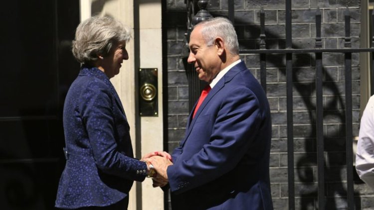 Theresa May raises 'concern' over Gaza violence with Israeli PM