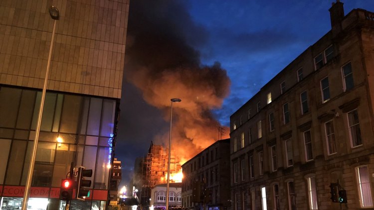 Government ‘ready to help’ as fire ravages Glasgow School of Art