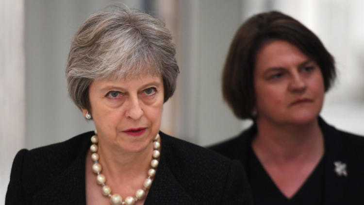WATCH: Hammer blow for Theresa May as Arlene Foster says DUP cannot support Brexit deal