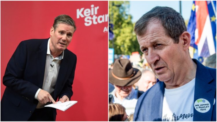 Keir Starmer calls for Alastair Campbell to be let back into Labour after expulsion over Lib Dem vote