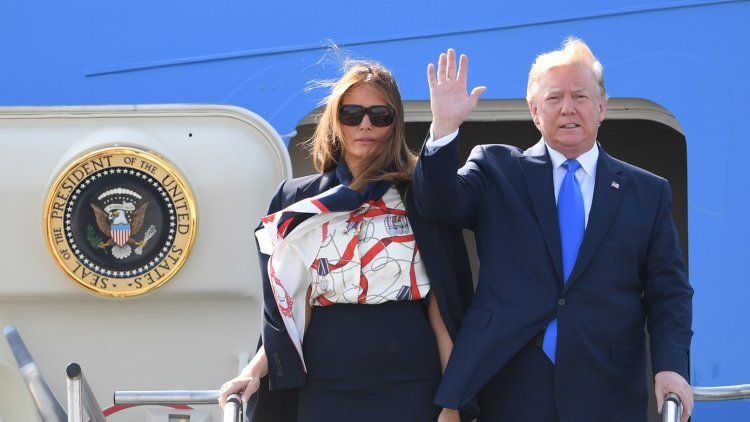Donald Trump brands Sadiq Khan a 'stone cold loser' as he lands in UK for state visit