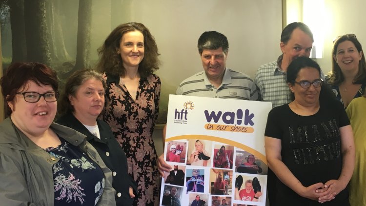 Theresa Villiers walks in the shoes of people with learning disabilities