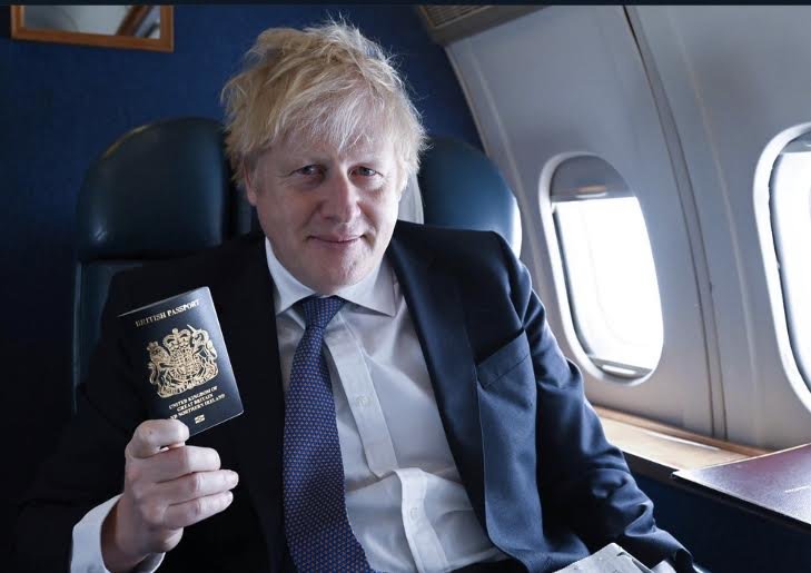 Boris Johnson Unveils Iconic Brexit Blue Passport Design