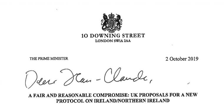 Read In Full Boris Johnson S Letter Setting Out Brexit Backstop Alternative