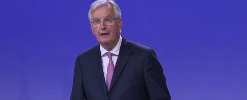 Michel Barnier at this morning's press conference in Brussels Michel Barnier at this morning's press conference in Brussels