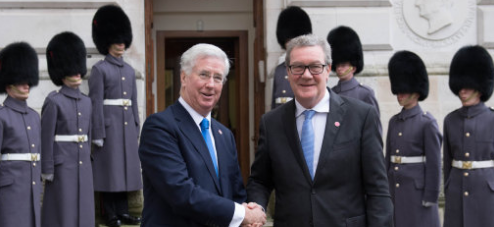 Australian High Commissioner Andrew Downer, pictured with Defence Secretary Michael Fallon Australian High Commissioner Andrew Downer, pictured with Defence Secretary Michael Fallon