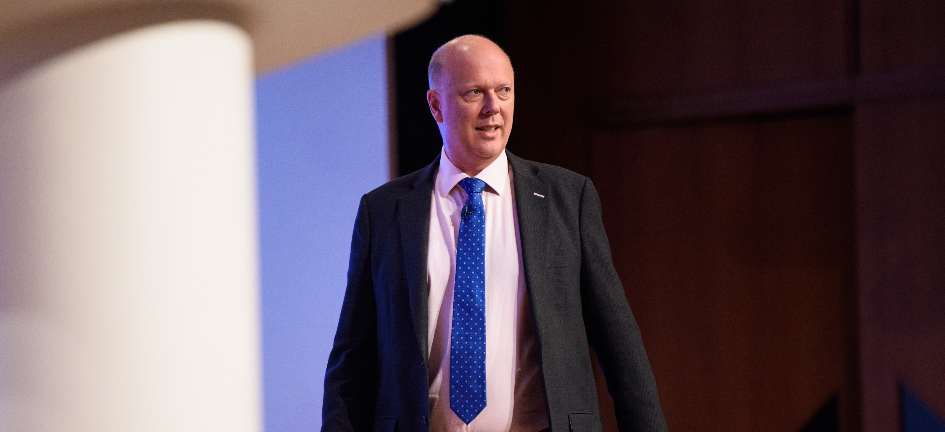 Chris Grayling at Conservative party conference Chris Grayling at Conservative party conference
