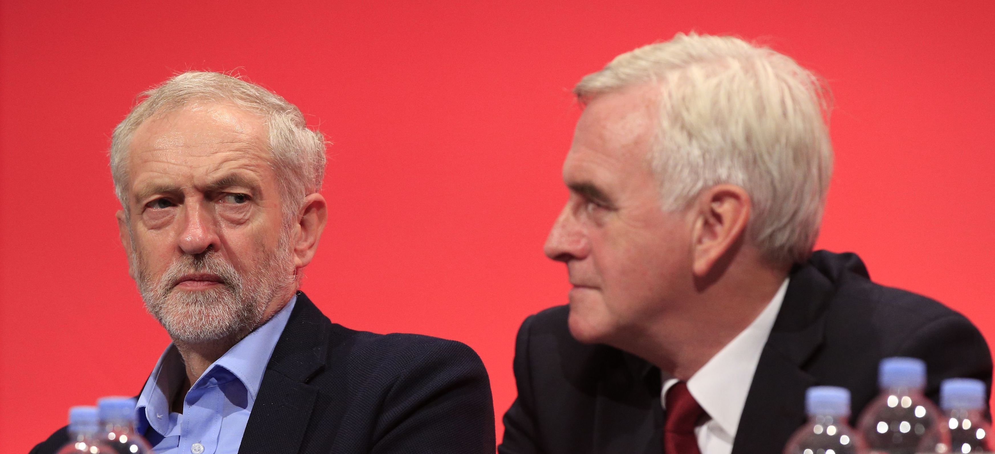Jeremy Corbyn and John McDonnell Jeremy Corbyn and John McDonnell