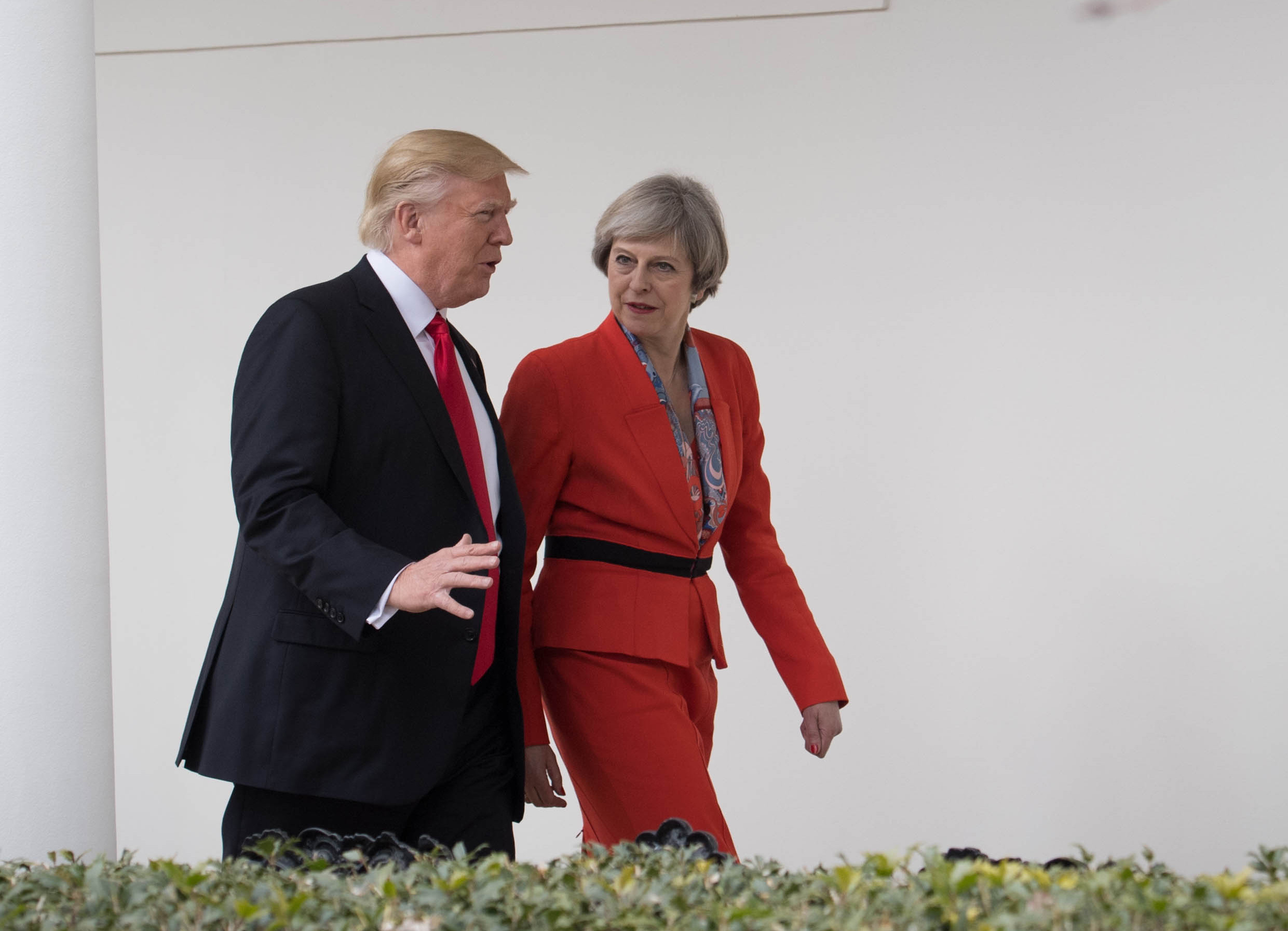 Theresa May with Donald Trump on her visit to the White House earlier this year Theresa May with Donald Trump on her visit to the White House earlier this year