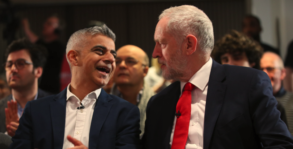 Sadiq Khan and Jeremy Corbyn Sadiq Khan and Jeremy Corbyn
