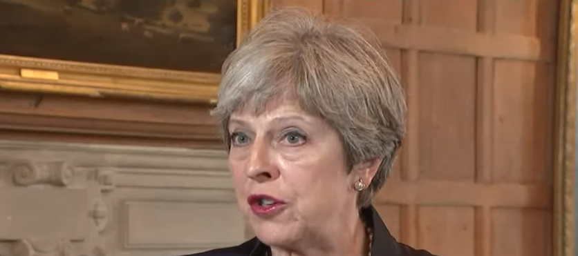 Theresa May speaking from Downing St Theresa May speaking from Downing St
