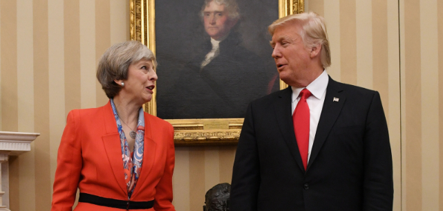 Theresa May and Donald Trump Theresa May and Donald Trump