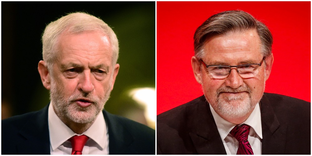 Jeremy Corbyn and Barry Gardiner Jeremy Corbyn and Barry Gardiner
