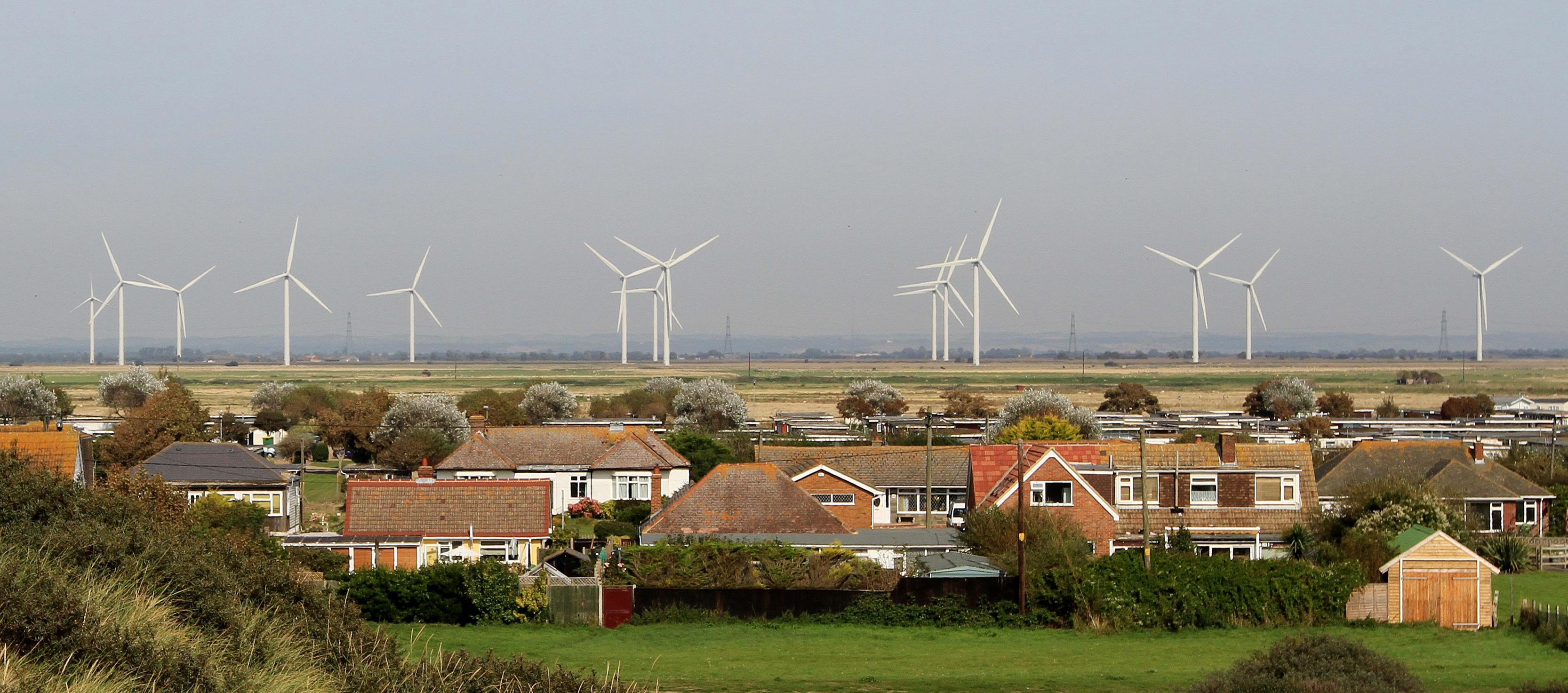 Wind farm on Romney Marsh in Kent Wind farm on Romney Marsh in Kent