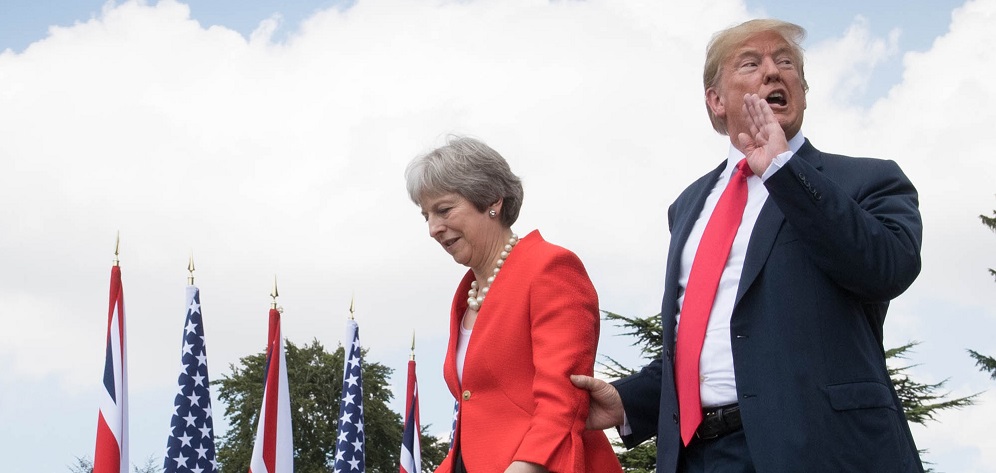 Donald Trump and Theresa May Donald Trump and Theresa May