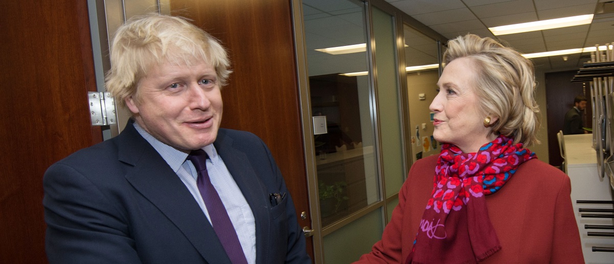 Boris Johnson and Hillary Clinton Boris Johnson and Hillary Clinton