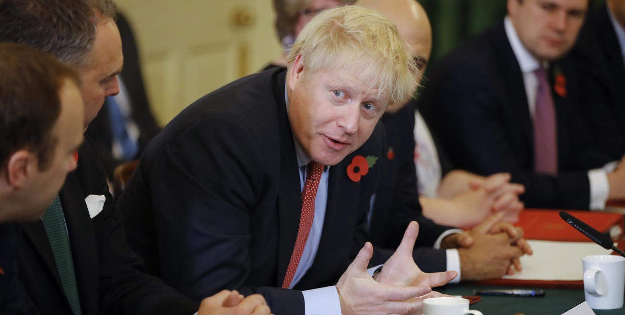 Boris Johnson addressing his Cabinet Boris Johnson addressing his Cabinet
