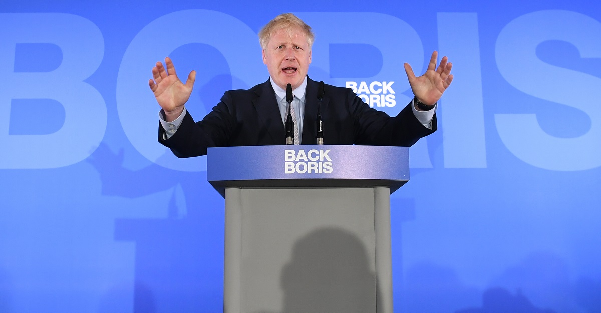 Boris Johnson at his campaign launch Boris Johnson at his campaign launch
