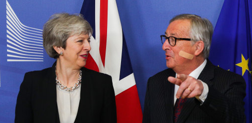 Theresa May and Jean-Claude Juncker Theresa May and Jean-Claude Juncker