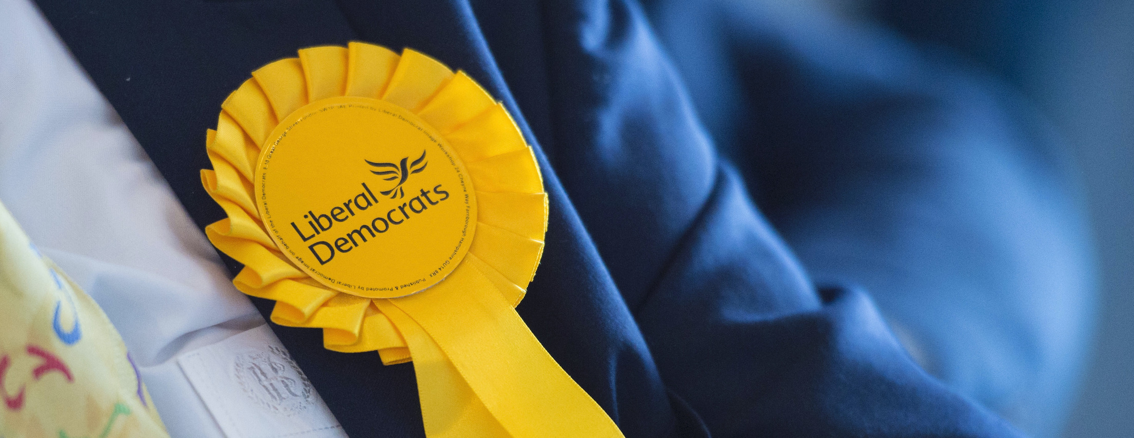 Liberal Democrat rosette Liberal Democrat rosette