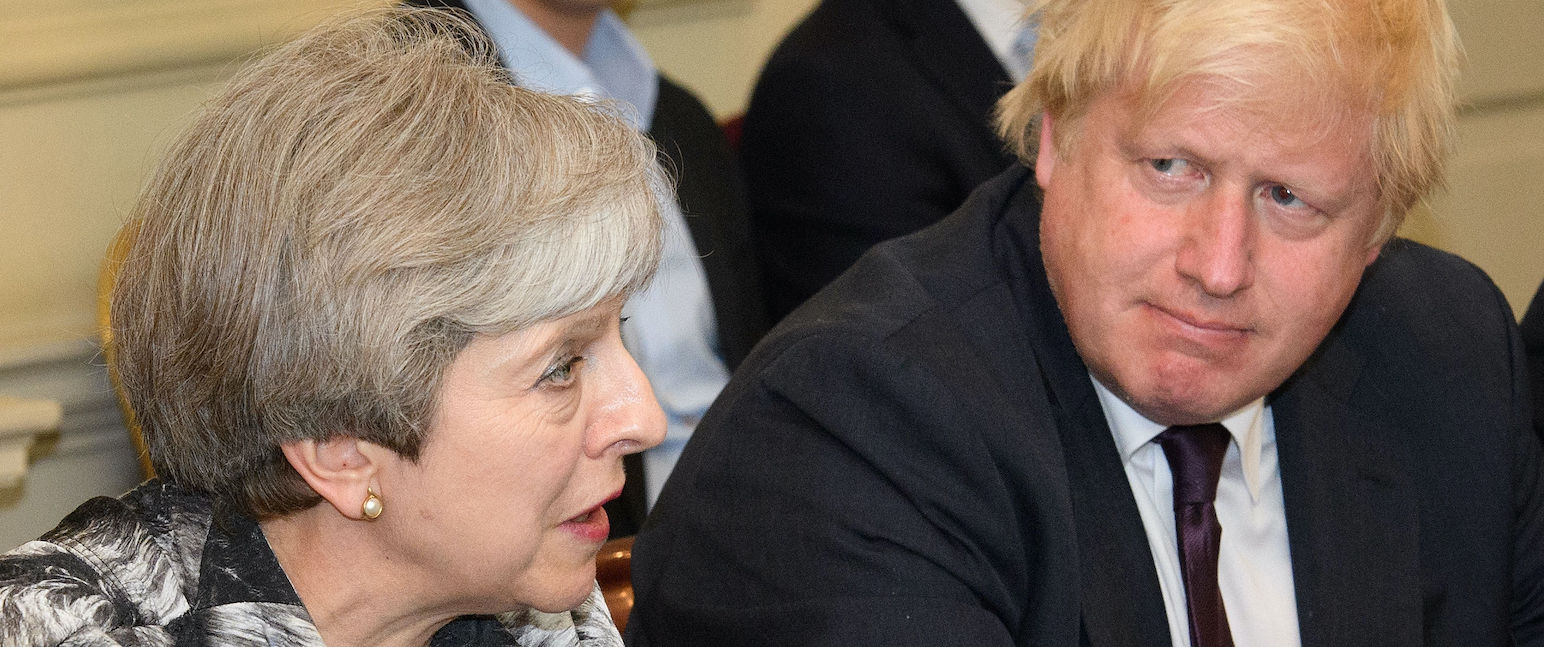Theresa May and Boris Johnson Theresa May and Boris Johnson