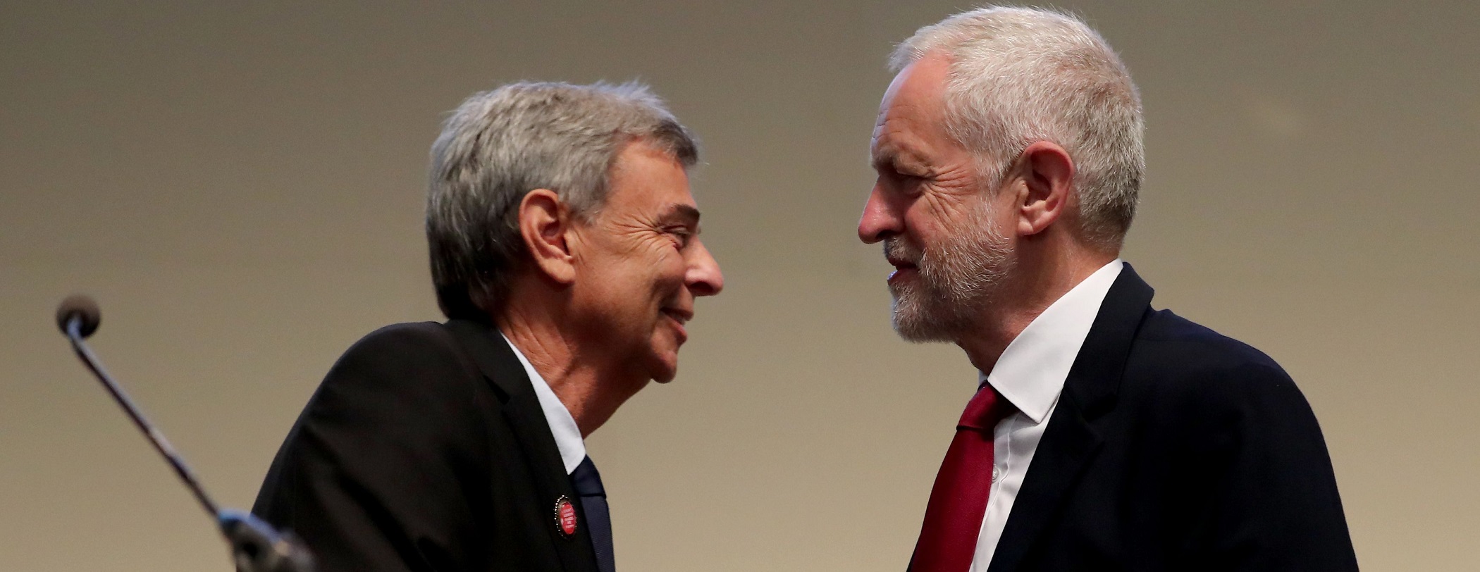 Dave Prentis and Jeremy Corbyn Dave Prentis and Jeremy Corbyn