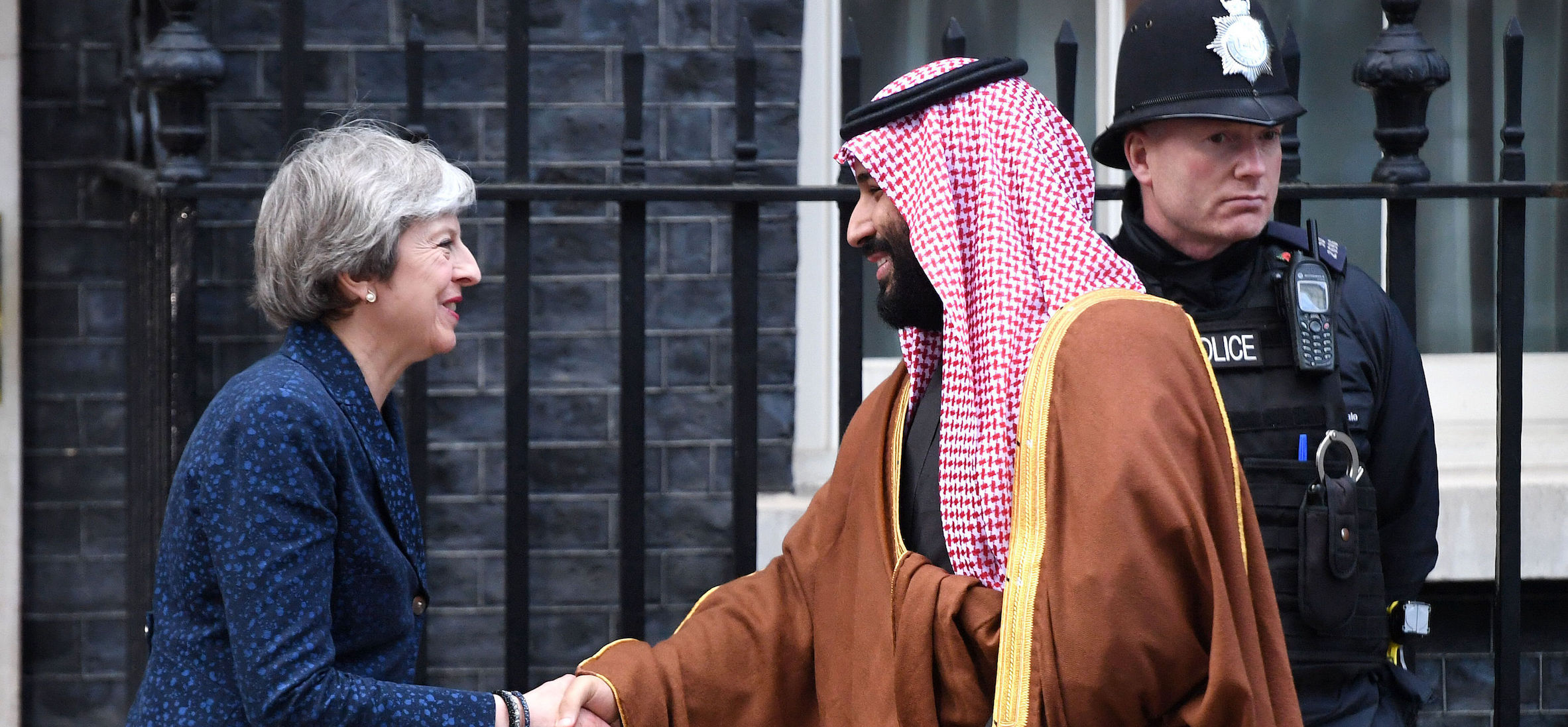 Theresa May meets Saudi Crown Prince Mohammad bin Salman Theresa May meets Saudi Crown Prince Mohammad bin Salman