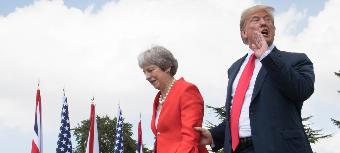 Theresa May and Donald Trump Theresa May and Donald Trump