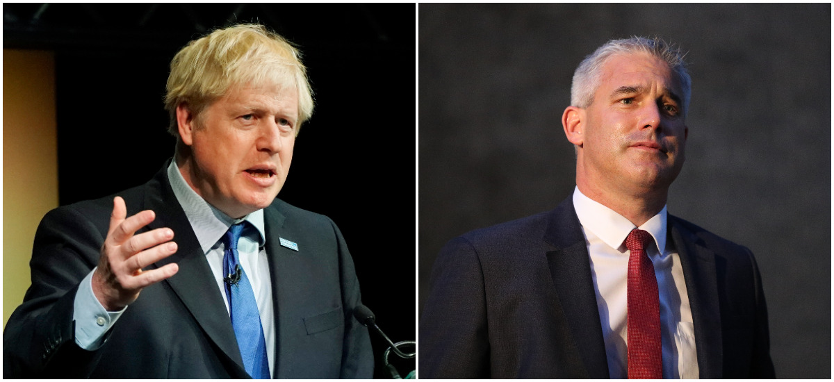 Boris Johnson and Stephen Barclay Boris Johnson and Stephen Barclay