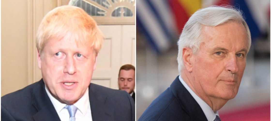 Michel Barnier and Boris Johnson Michel Barnier and Boris Johnson