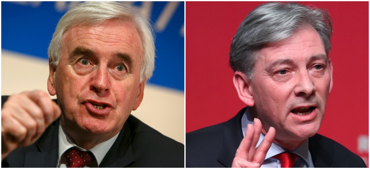 John McDonnell and Richard Leonard John McDonnell and Richard Leonard
