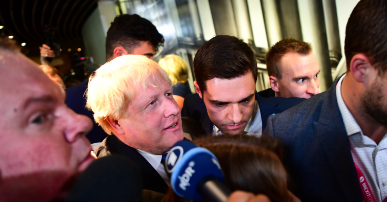 Ross Thomson and Boris Johnson Ross Thomson and Boris Johnson