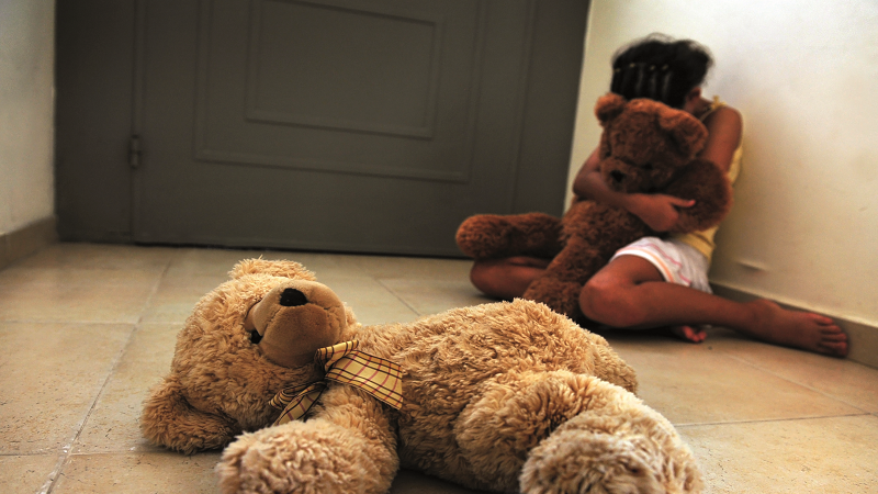 Child with teddy Child with teddy