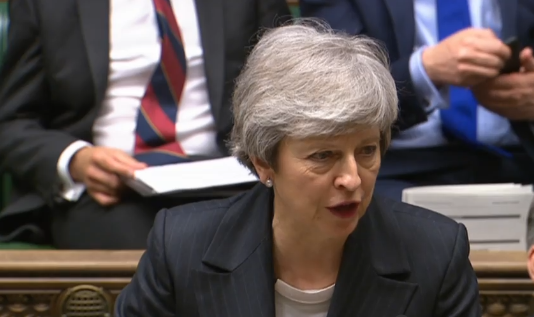 Theresa May at PMQs Theresa May at PMQs