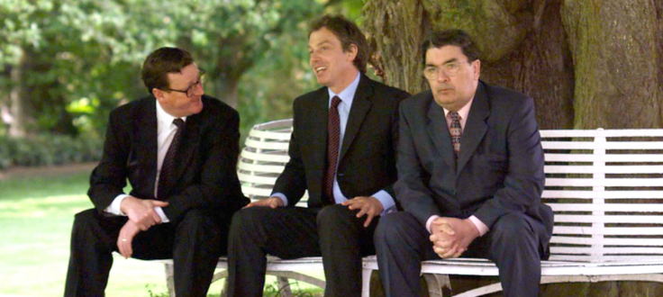 David Trimble, Tony Blair and John Hume David Trimble, Tony Blair and John Hume
