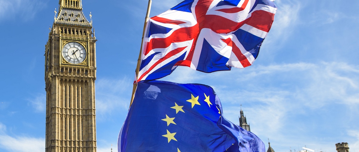 UK and EU flags UK and EU flags
