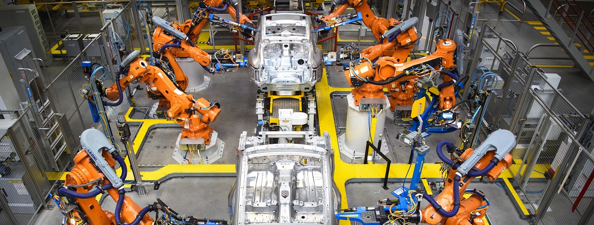 Robots manufacturing cars Robots manufacturing cars