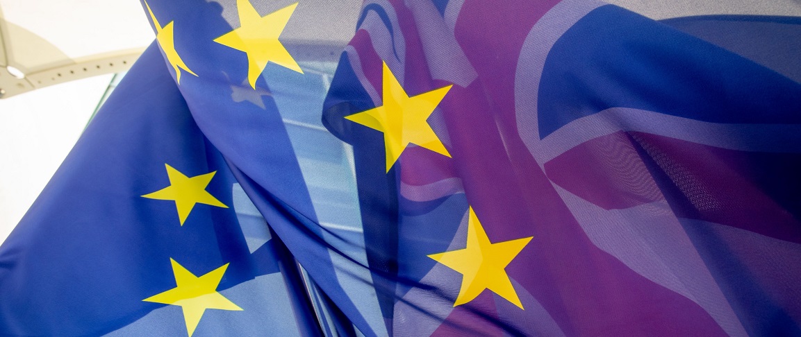 EU and UK flags EU and UK flags