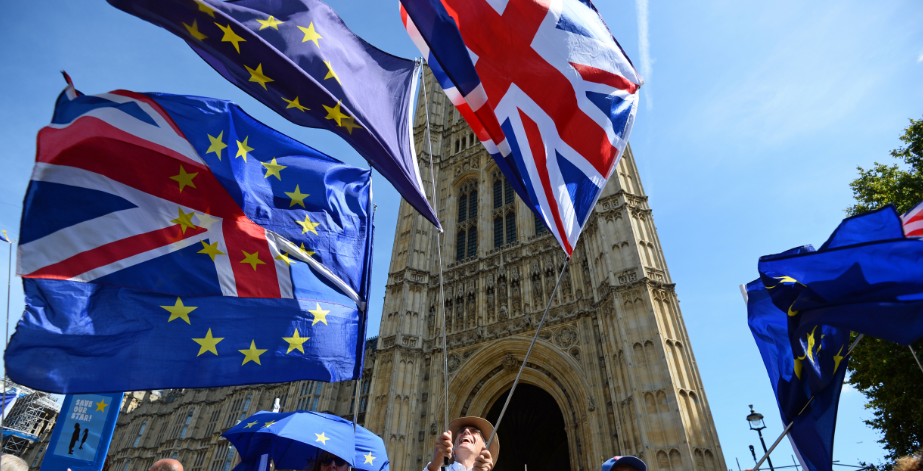 EU and UK flags EU and UK flags