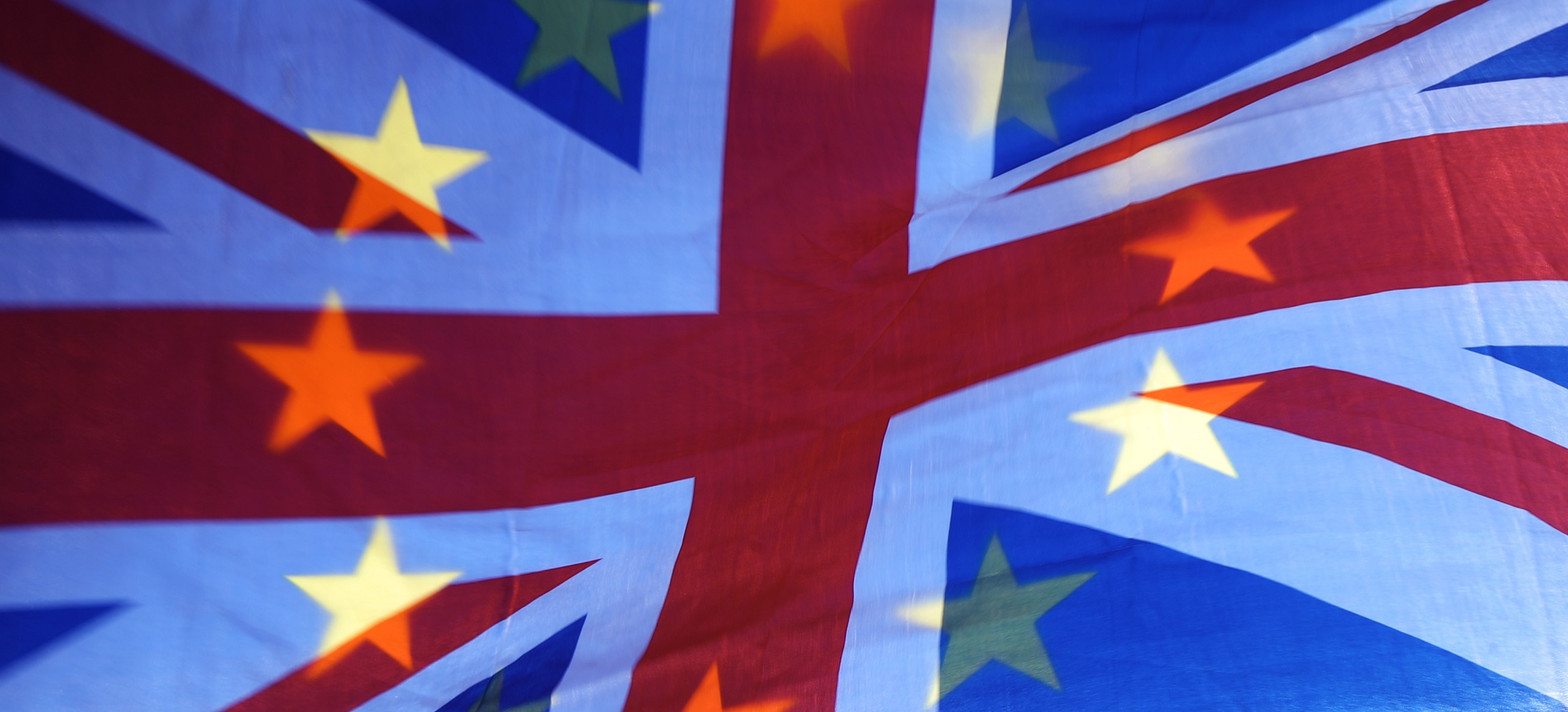 Union jack with EU stars - Brexit Union jack with EU stars - Brexit