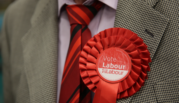 Labour rosette Labour rosette